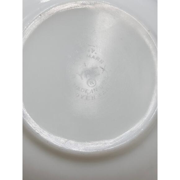 Vintage PYREX 404 Verde Autumn Floral Glass Mixing Bowl 4 Qt - Picture 6 of 7